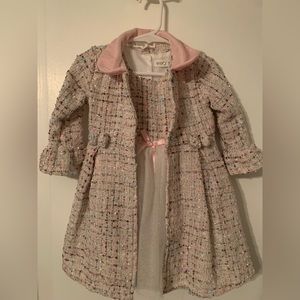 Toddler Pink dress and jacket (tea party dress)